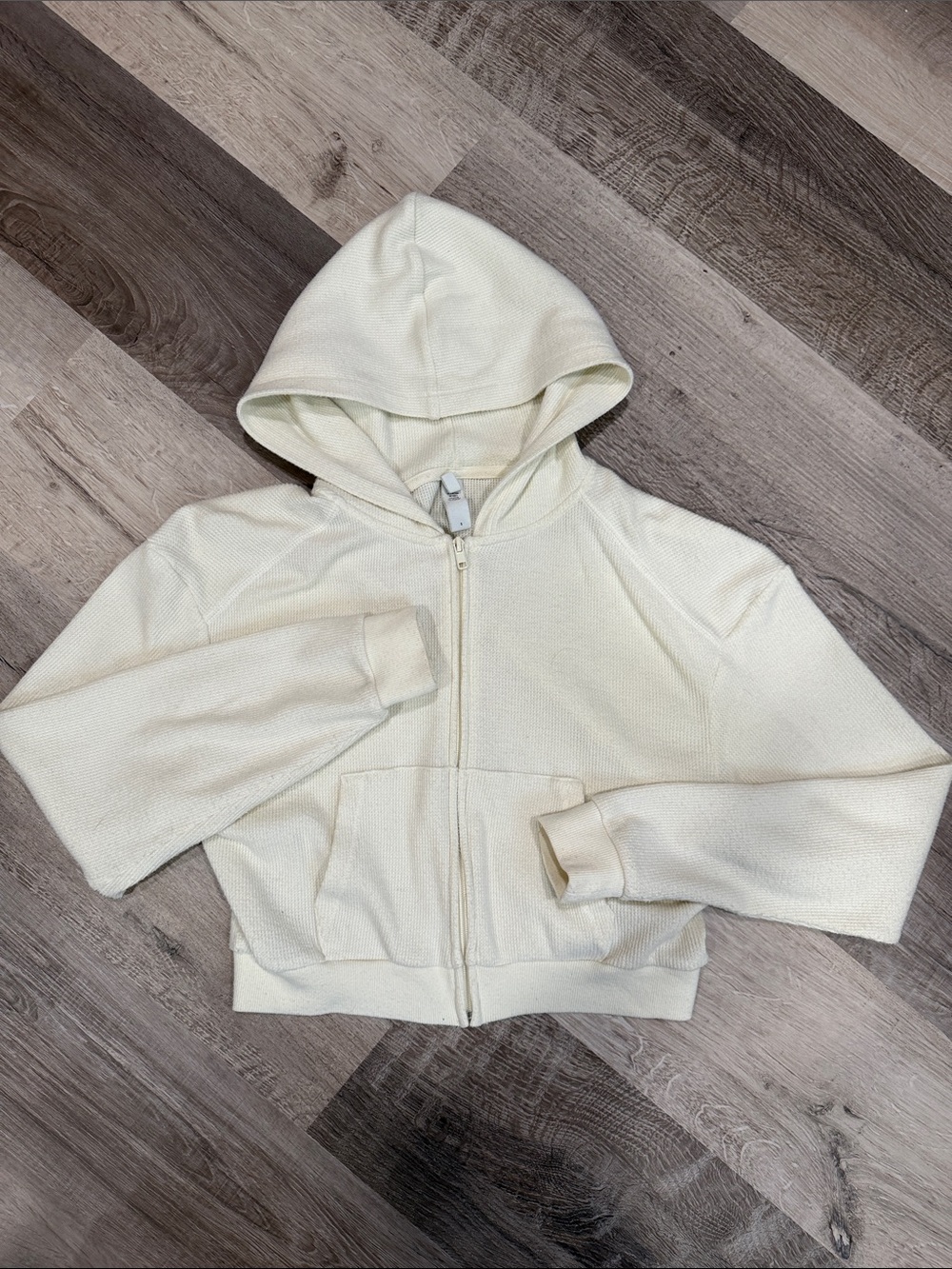 Skims cropped zip up